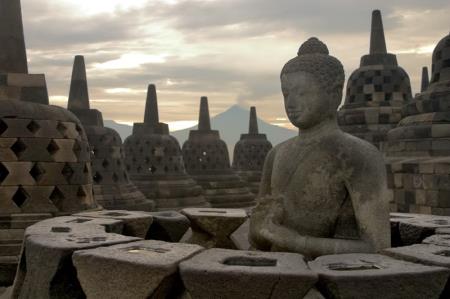 Buddha statue at Borobodur temple