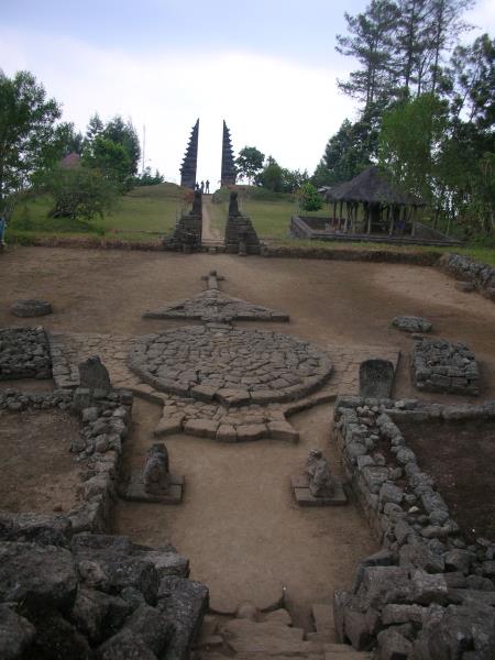 View in the sky at Candi Ceto